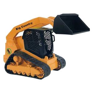 Track Skid Steer and Trailer Toy  - Yellow Big Country Farm Toys